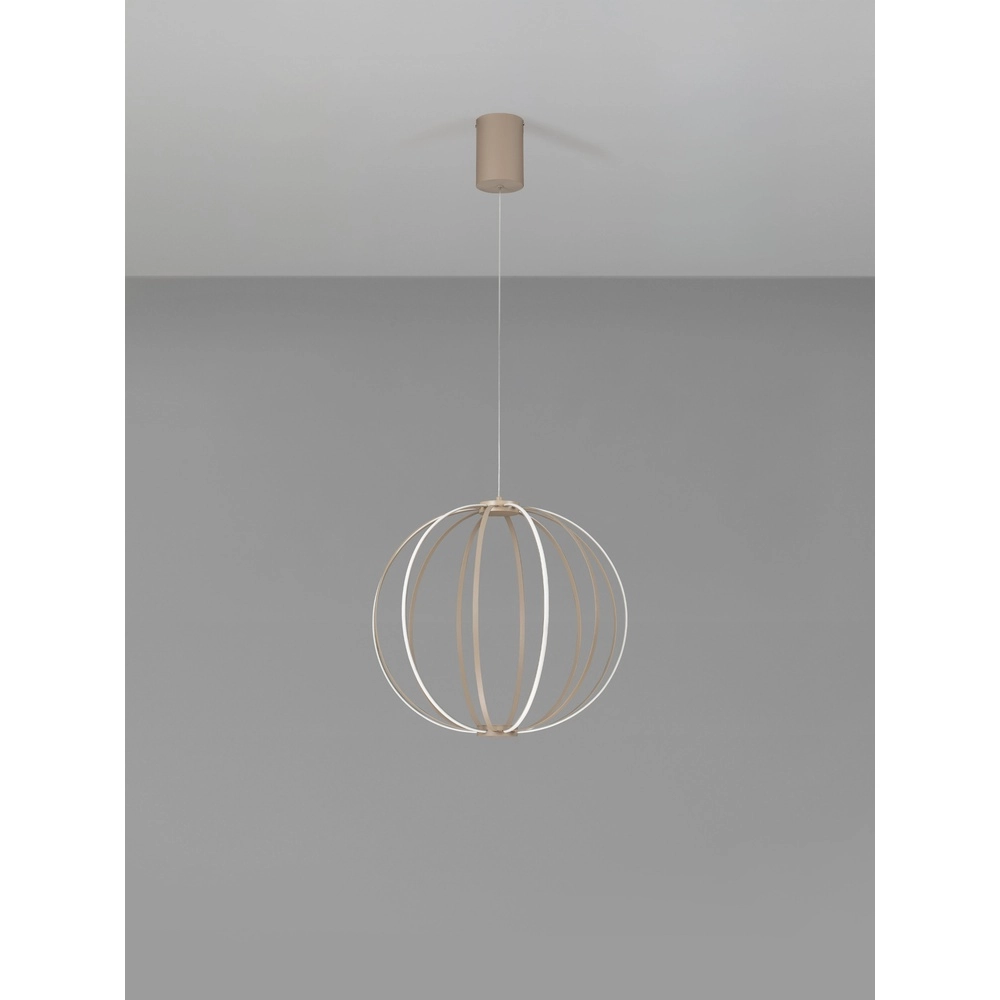 Hanglamp Brea beige Ø 50cm Lyora 5212017494375