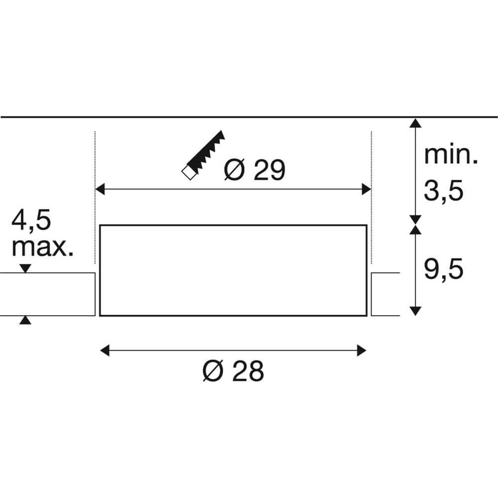 Inbouw plafondlamp Medo 30 wit Ø 30cm SLV 4024163297691