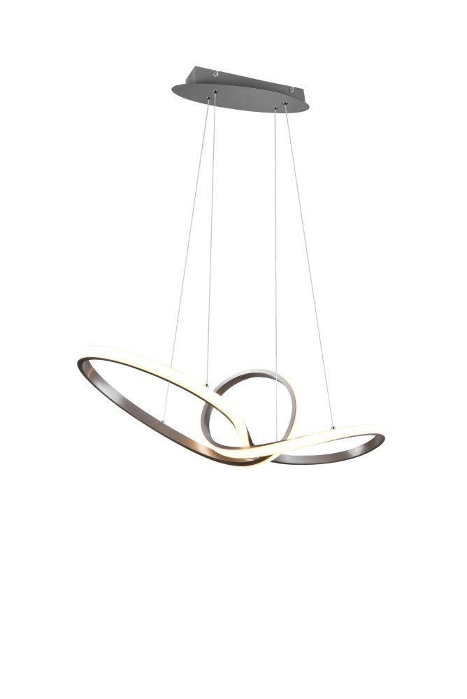 Design hanglamp Sansa grijs Trio 4017807488692