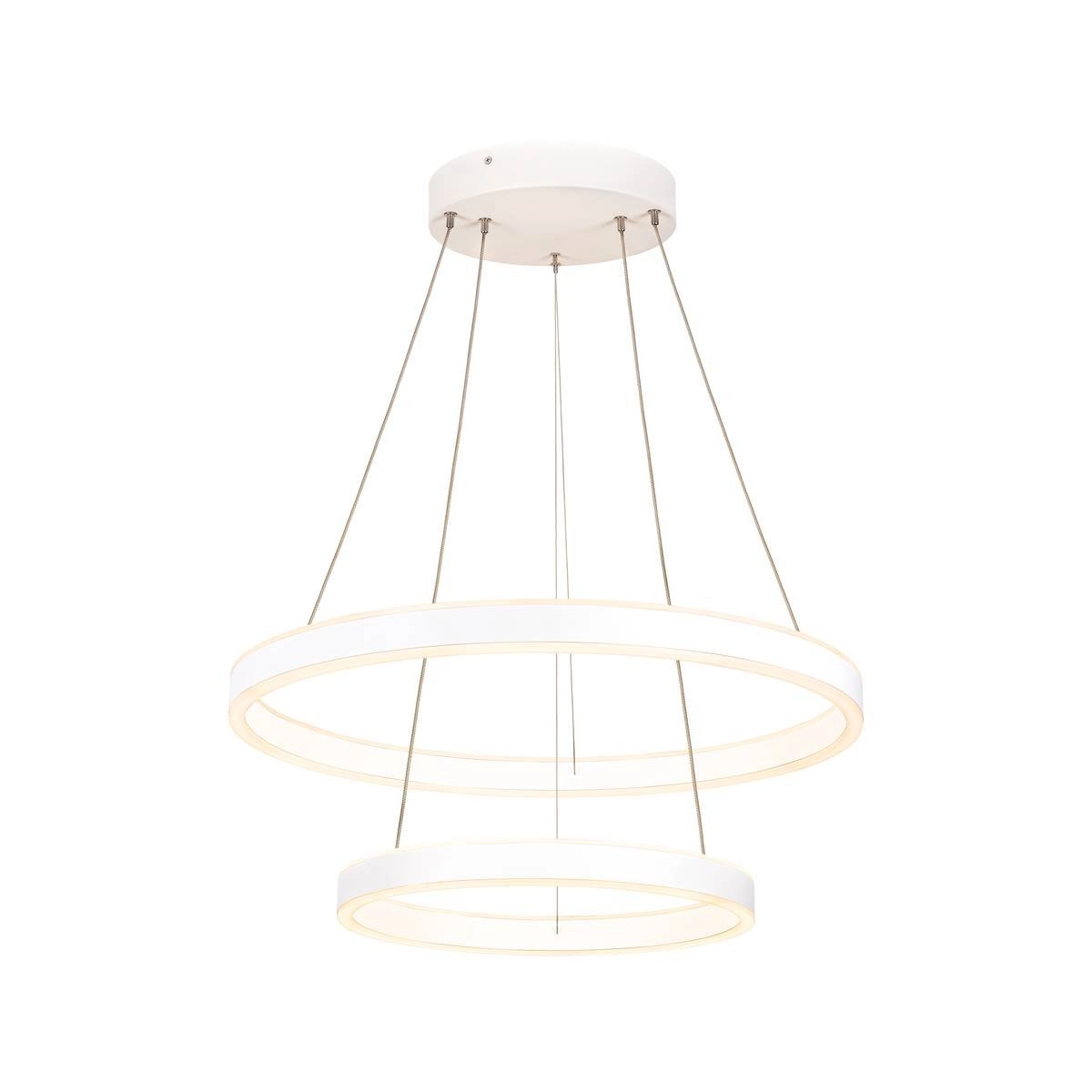 Led hanglamp One 2-rings Ø 60cm wit