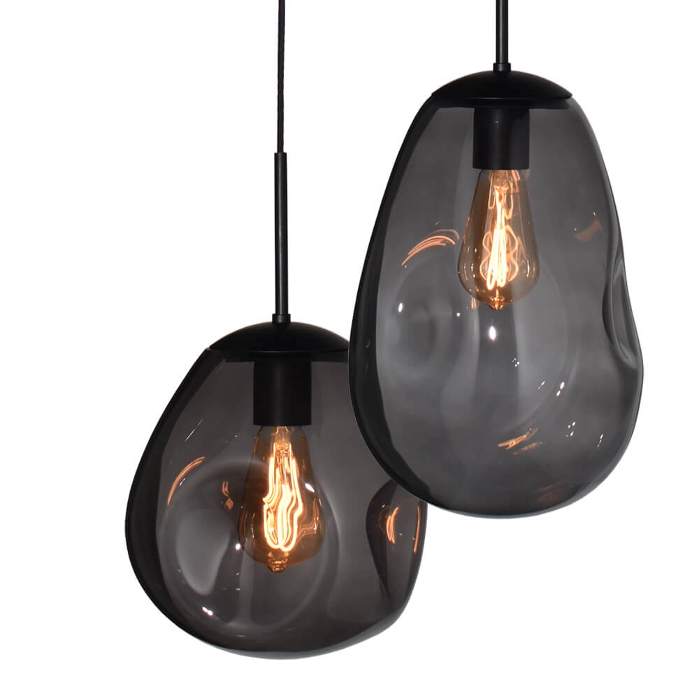 Hanglamp Lava Oval 8x smoke glas Masterlight 8718121290195