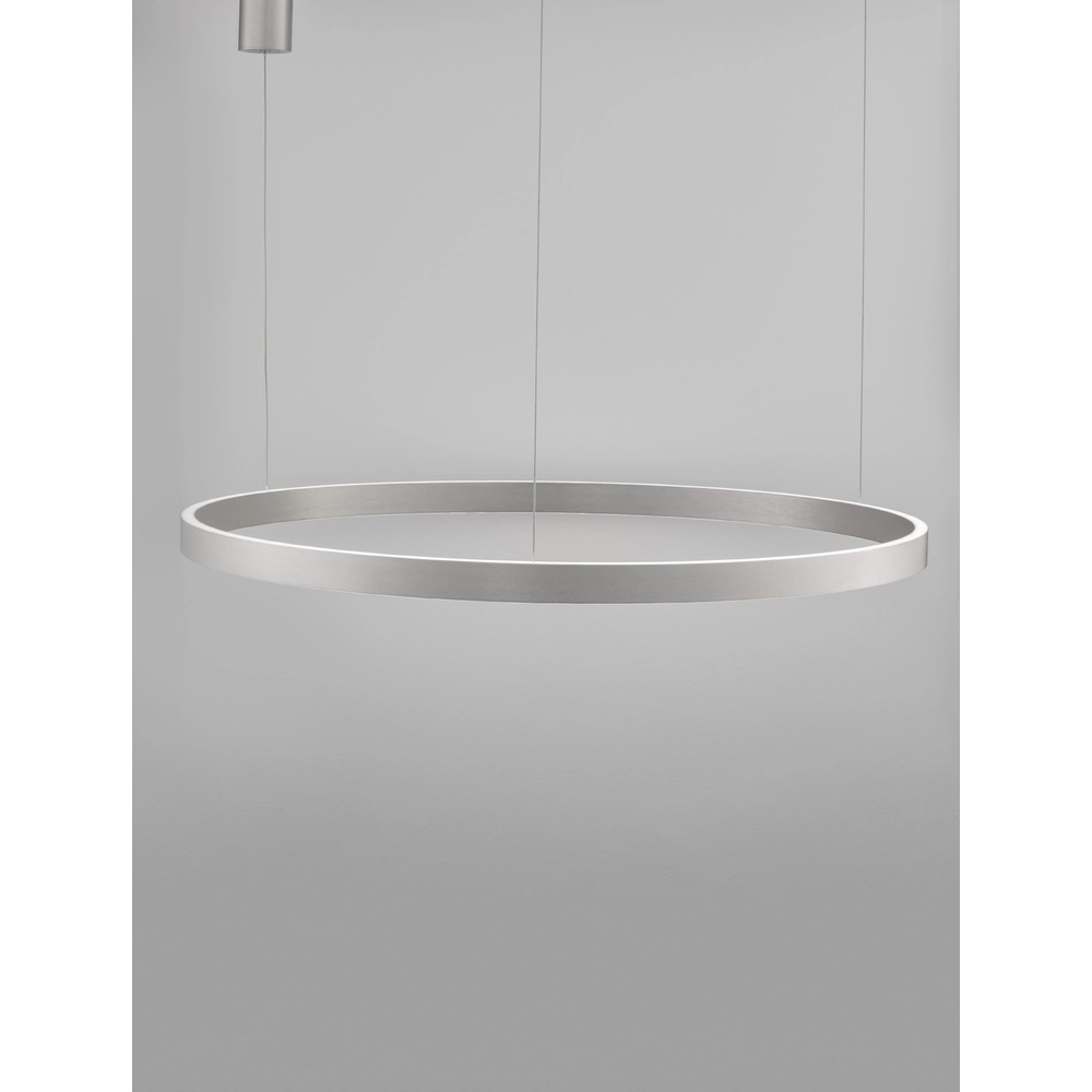 Design hanglamp Elowen zilvergrijs Ø 98cm Lyora 5212017439154
