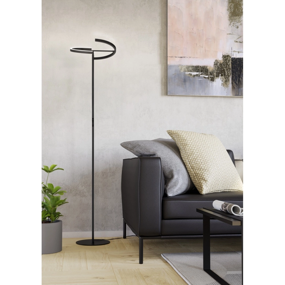 Design vloerlamp Castelpoto zwart Eglo 9008606357291