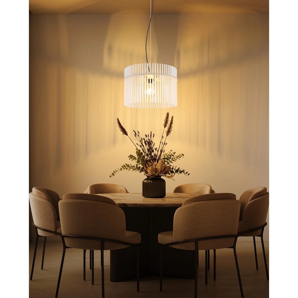 Hanglamp Gorley zand bruin met glas Ø 40cm Globo 9007371578702