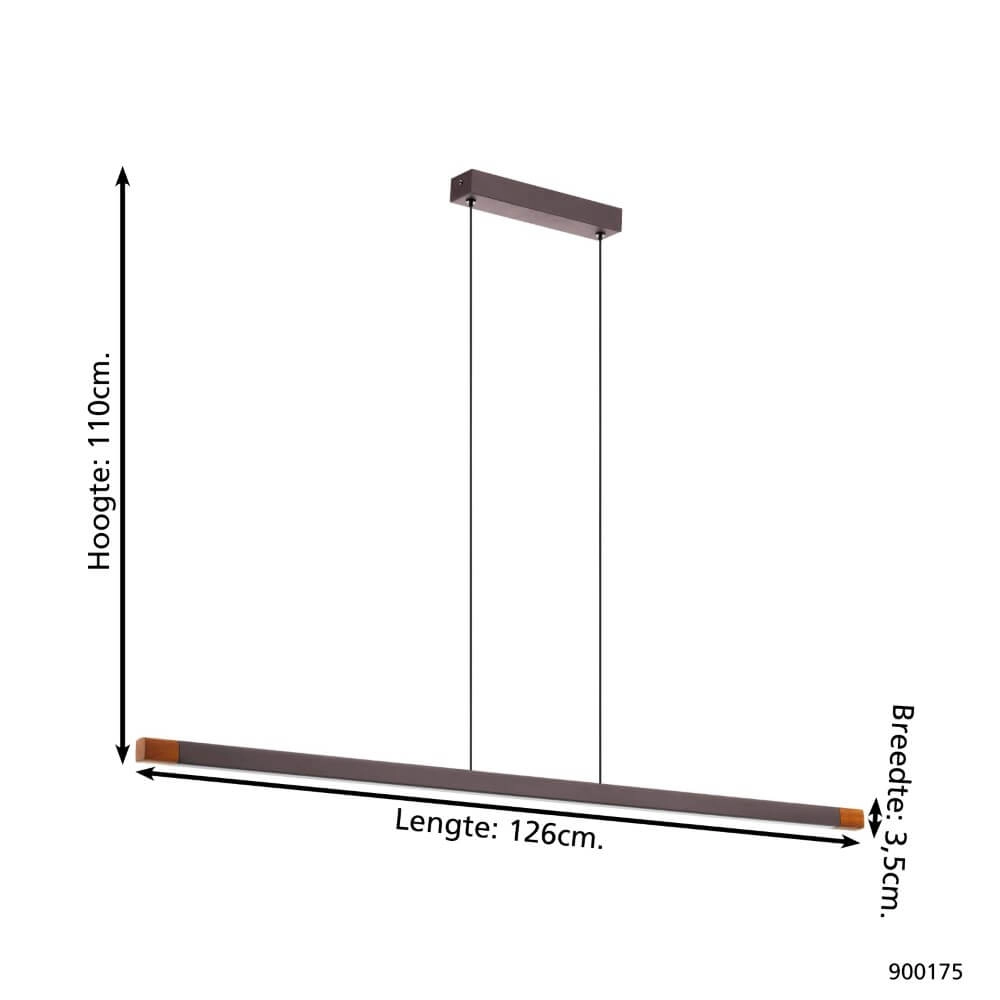 Design hanglamp Lisciana 126cm Eglo 9008606238088