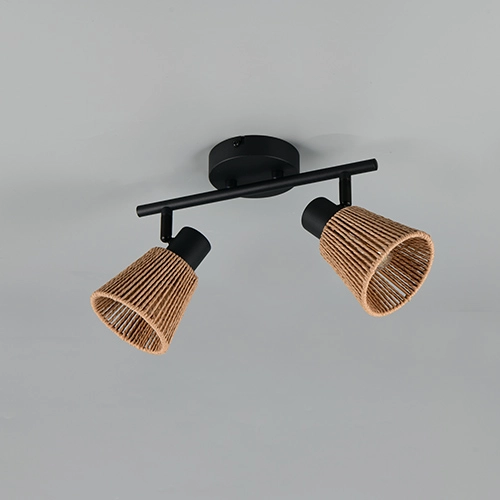 Plafondlamp Natrel dubbel bruin Trio 4017807672343