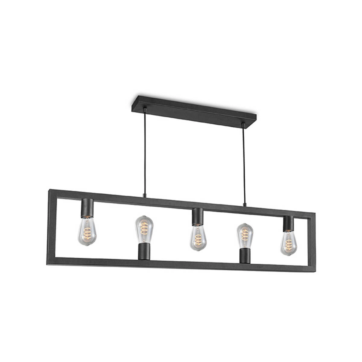 Zwarte hanglamp Quadrato