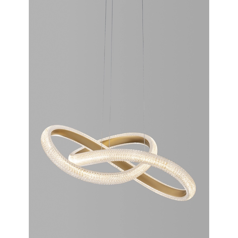 Hanglamp Medora krul goud 52,5cm Lyora 5212017433428
