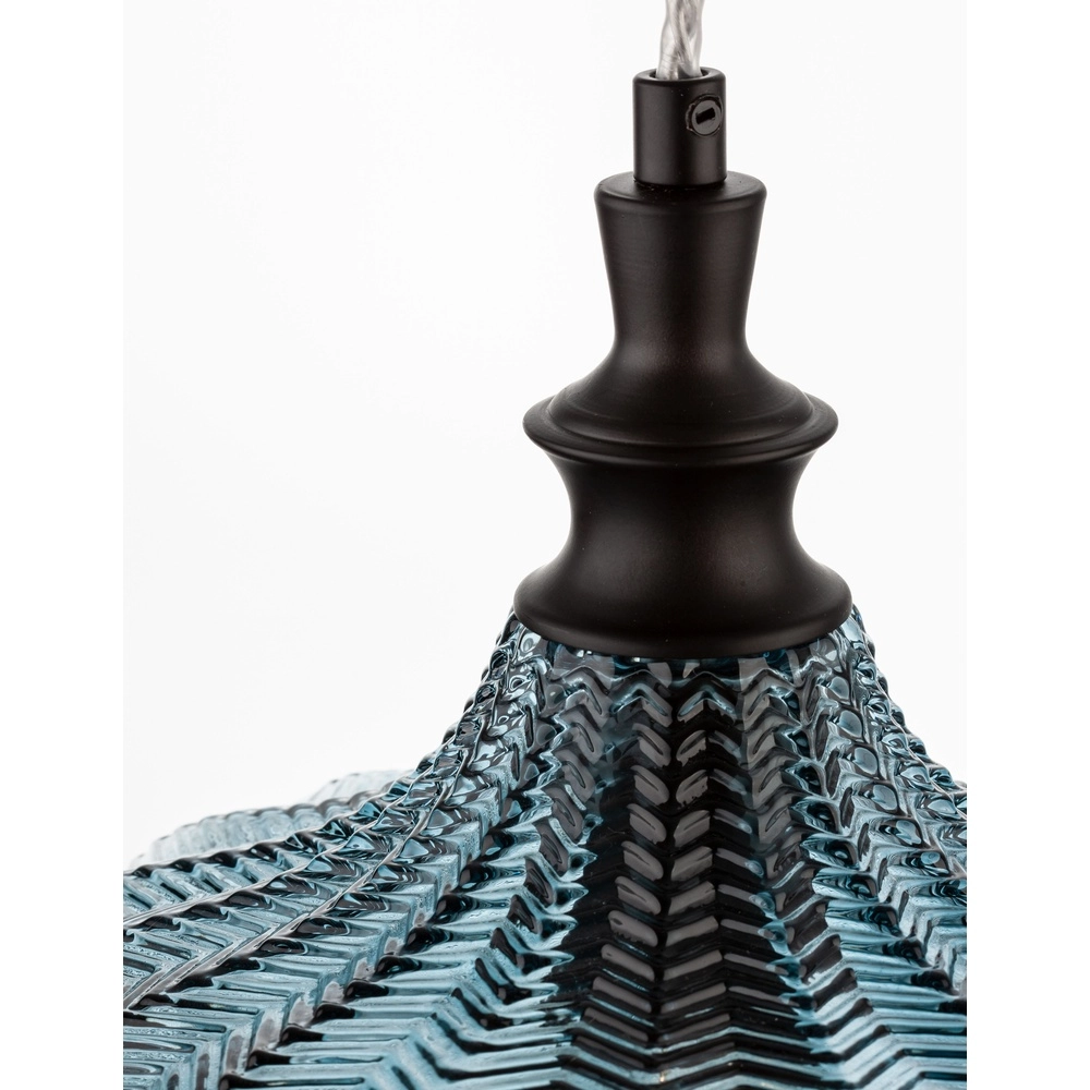 Hanglamp Loni blauw glas Lyora 5212017423061