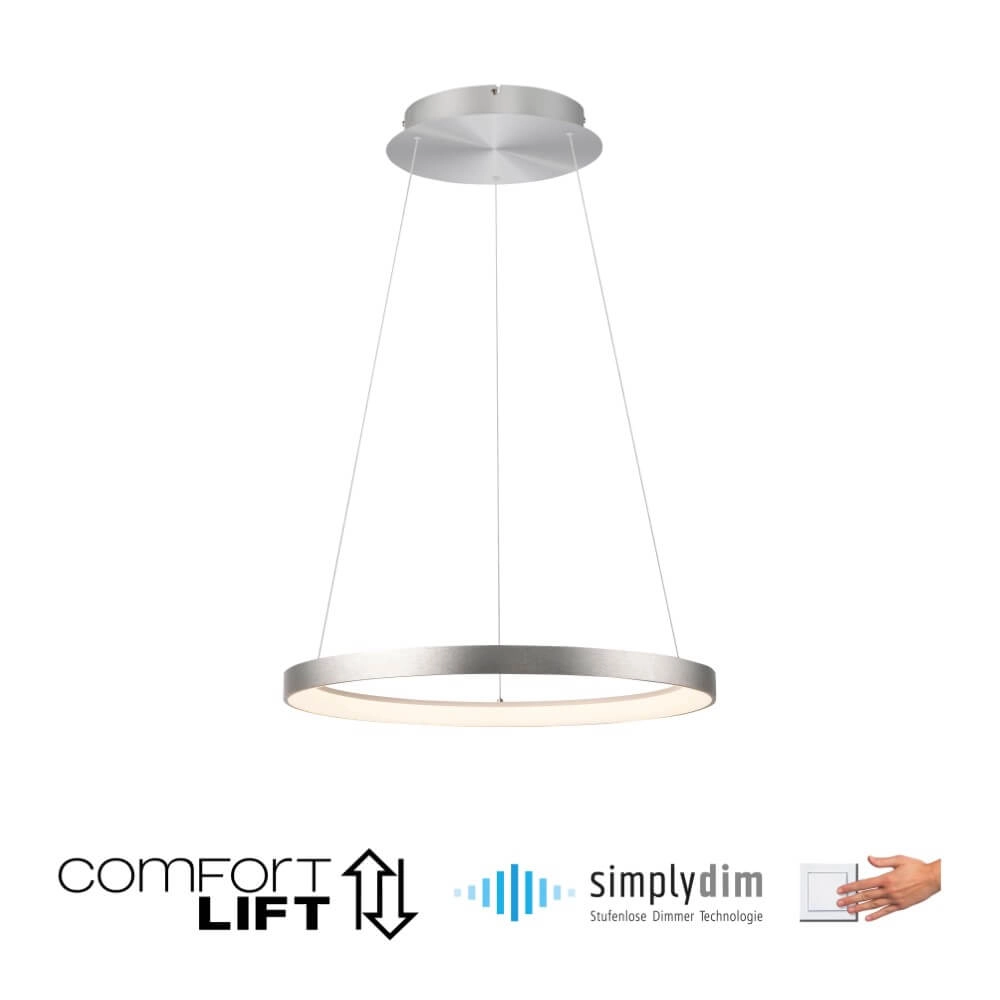 Ronde hanglamp Hoop aluminium Paul Neuhaus 4012248384718