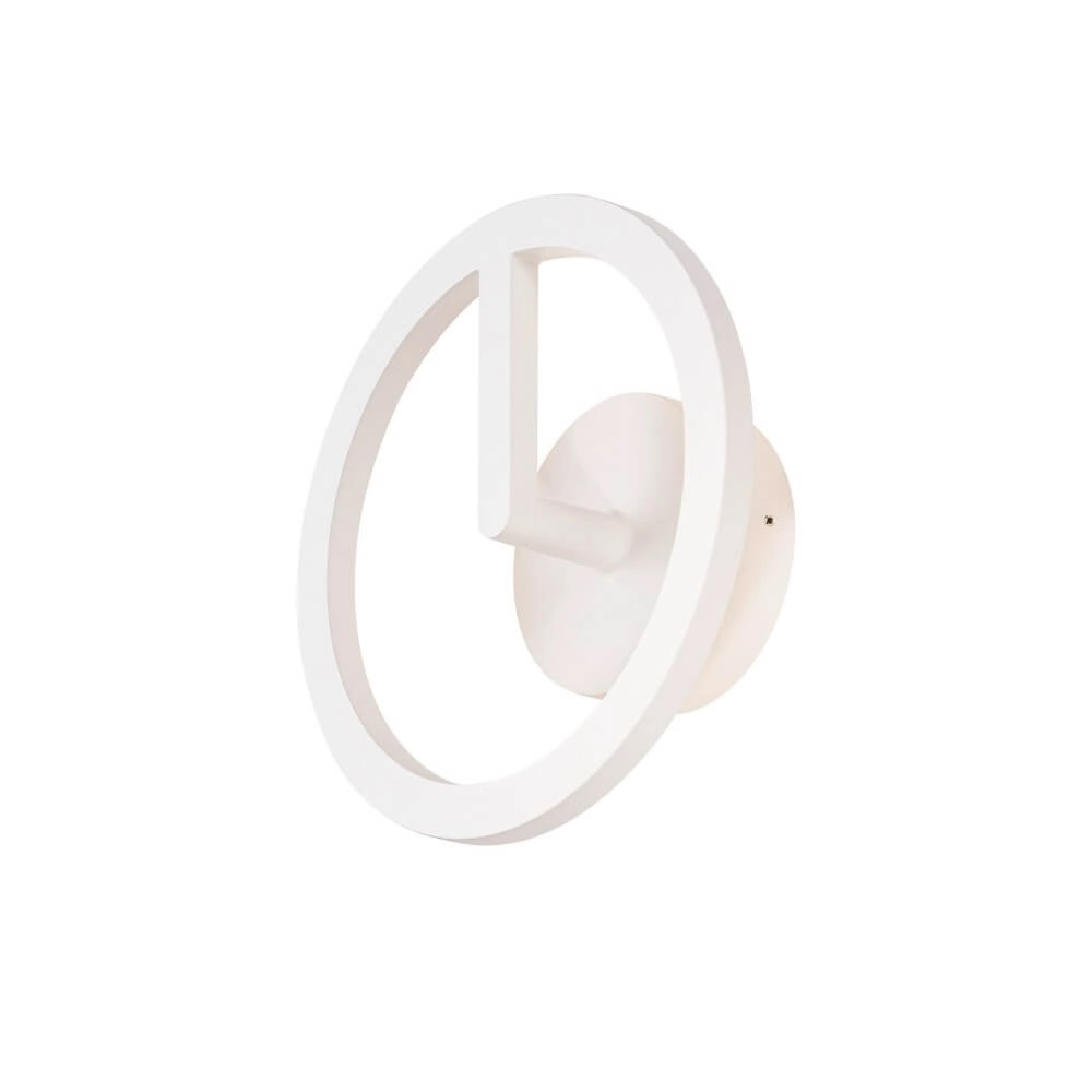 Strakke buitenlamp Q-Ring wit