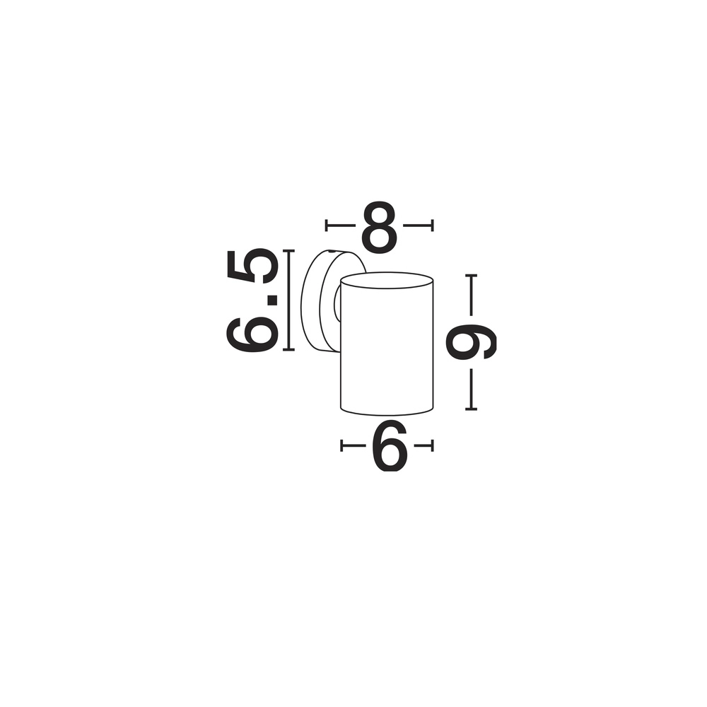 Wandspotje Jackie wit Lyora 5212017476524