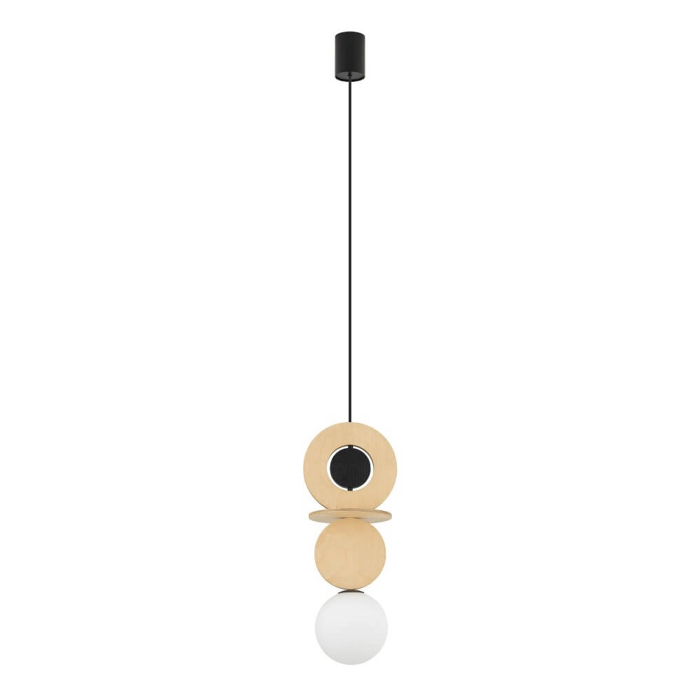 Design hanglamp Drops Wood A 1-lichts hout