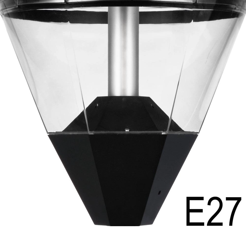 Professionele lantaarnkap City Highlight E27 - 47cm zwart Franssen 8717064121139