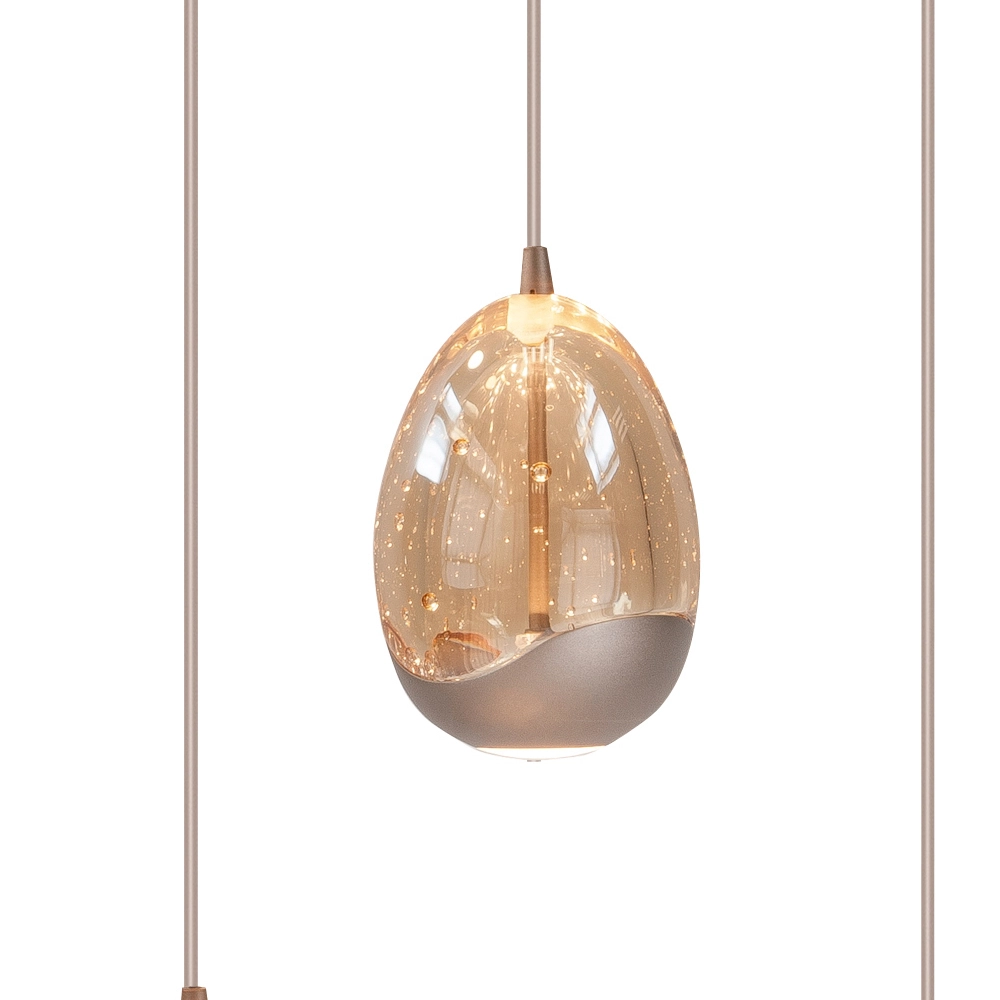 Hanglamp Champagne Egg 8-lichts ovaal Highlight 8718379052408