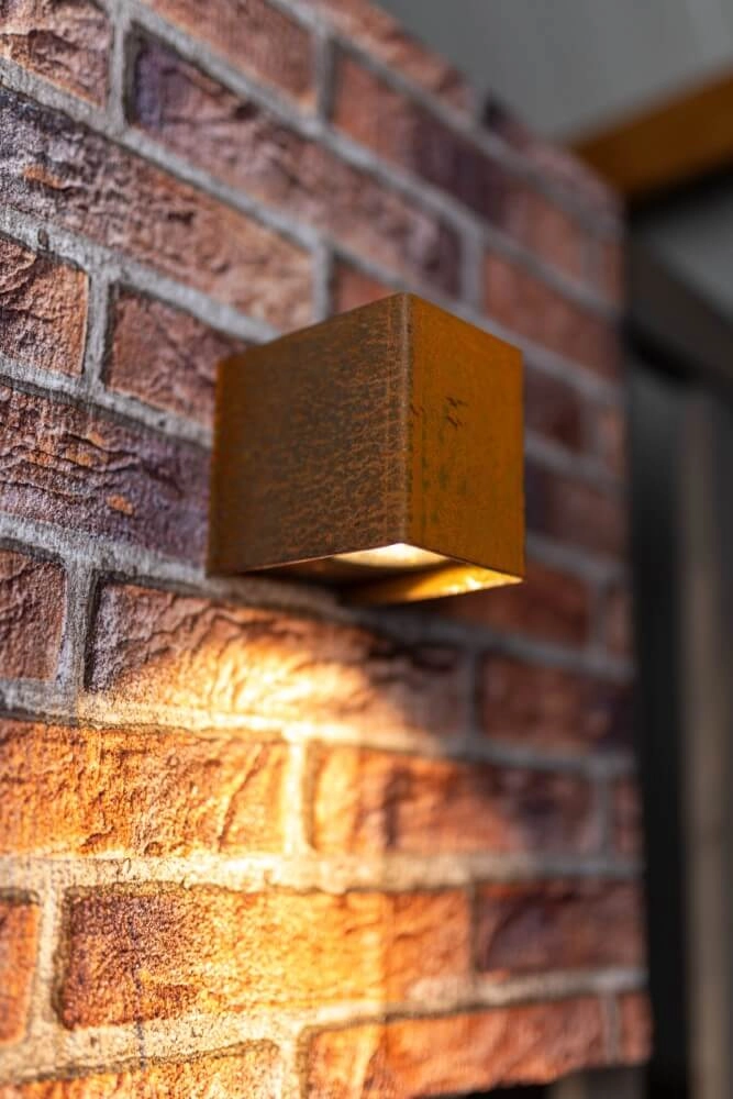 Wandverlichting Gis Down corten Wandverlichting Gis Down corten