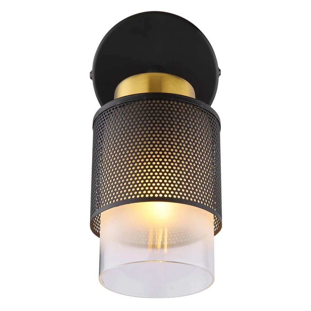 Wandlamp Olga zwart met gaas Globo 9007371446490