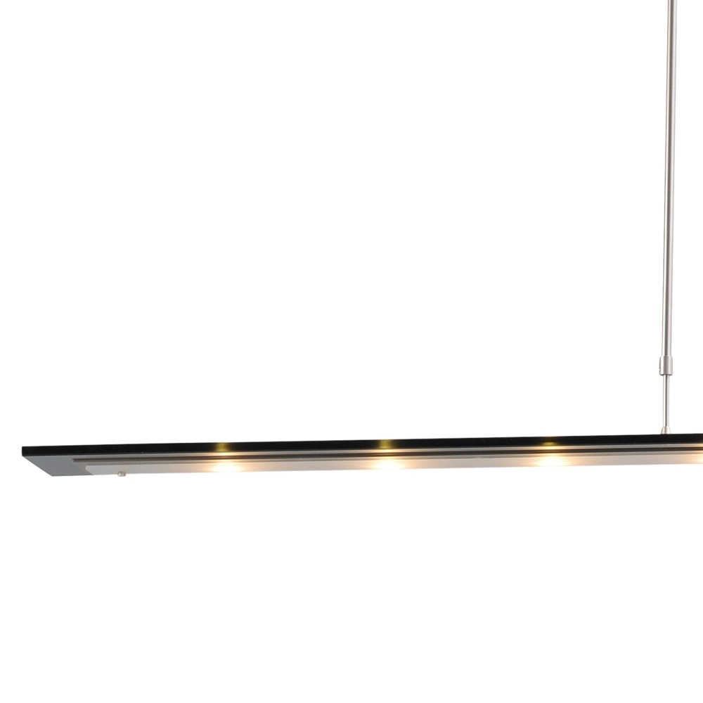 Hanglamp eettafel - kantoor Vigo 170cm nikkel met zwart Masterlight 8718121182407