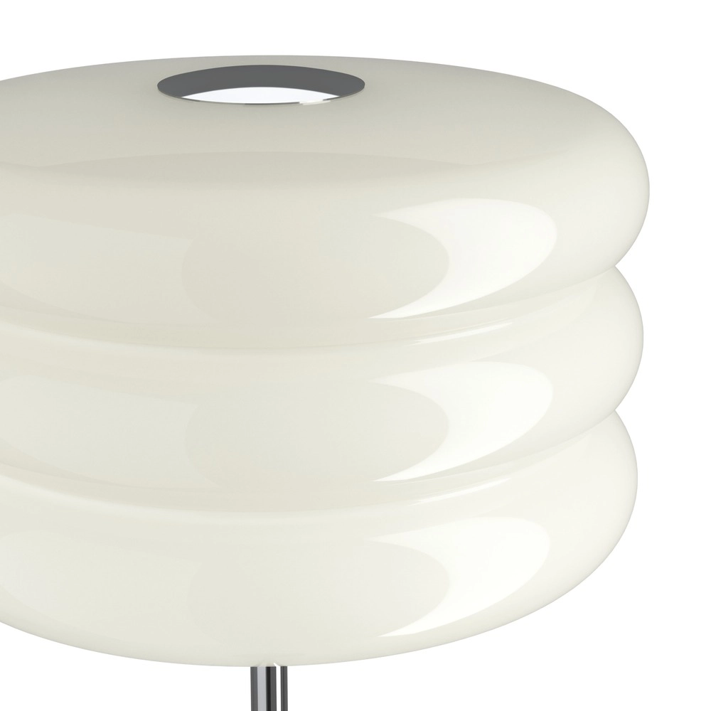 Design vloerlamp Tortora chroom met wit Ø 30cm Eglo 9008606405619
