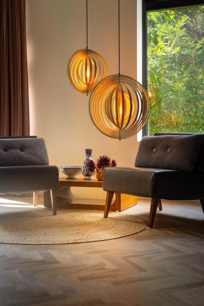 Houten hanglamp Woody Ø 43,5cm ETH 8720195305323