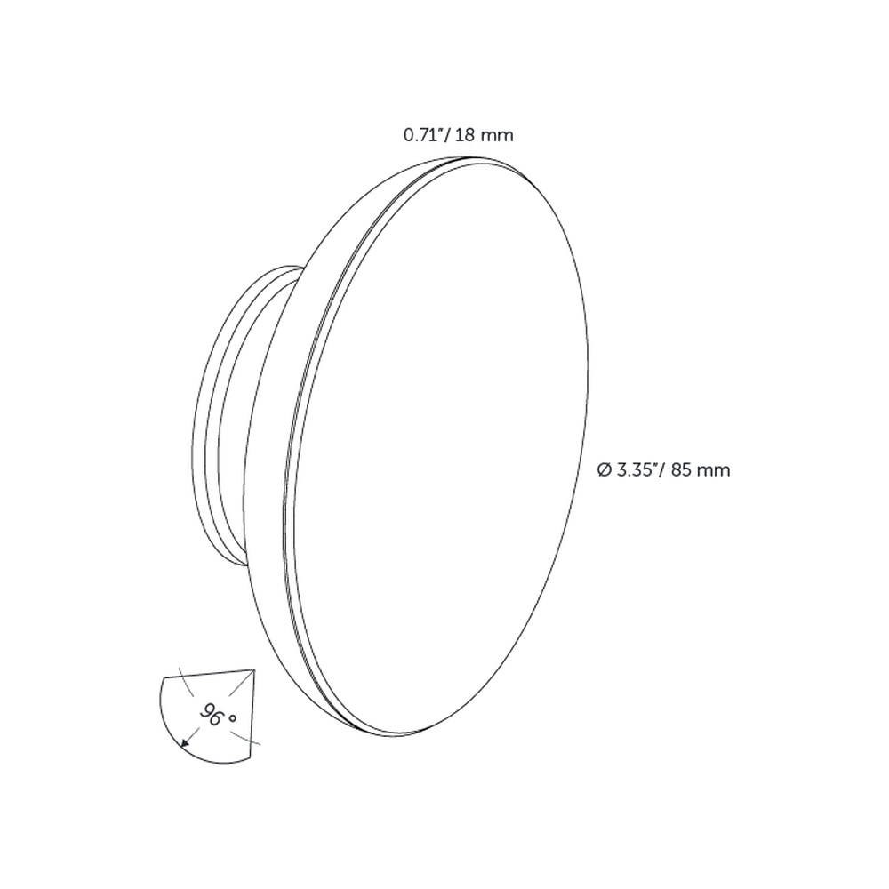 12 volt wandlamp Sway Wall pearl grey In-lite 8717051004902