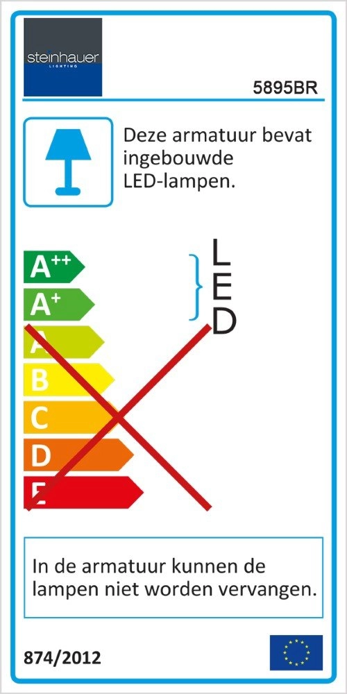 Vloerlamp Mexlite bronsbruin Steinhauer 8712746049541