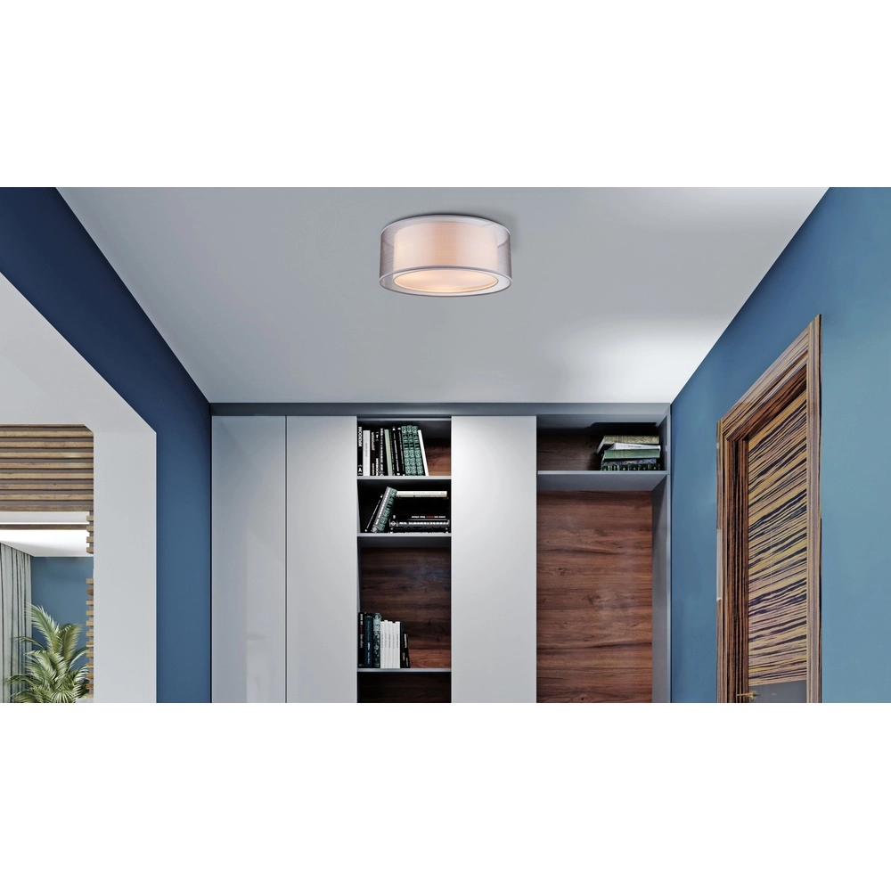 Plafondlamp Theo nikkel Globo 9007371321483