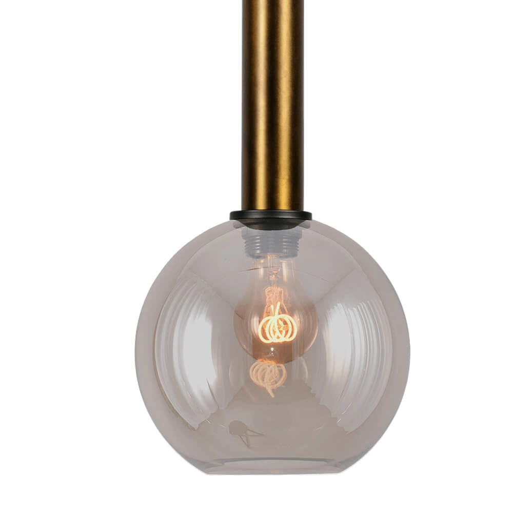 3-lichts hanglamp Bella 2 met goud glas Masterlight 8718121334714
