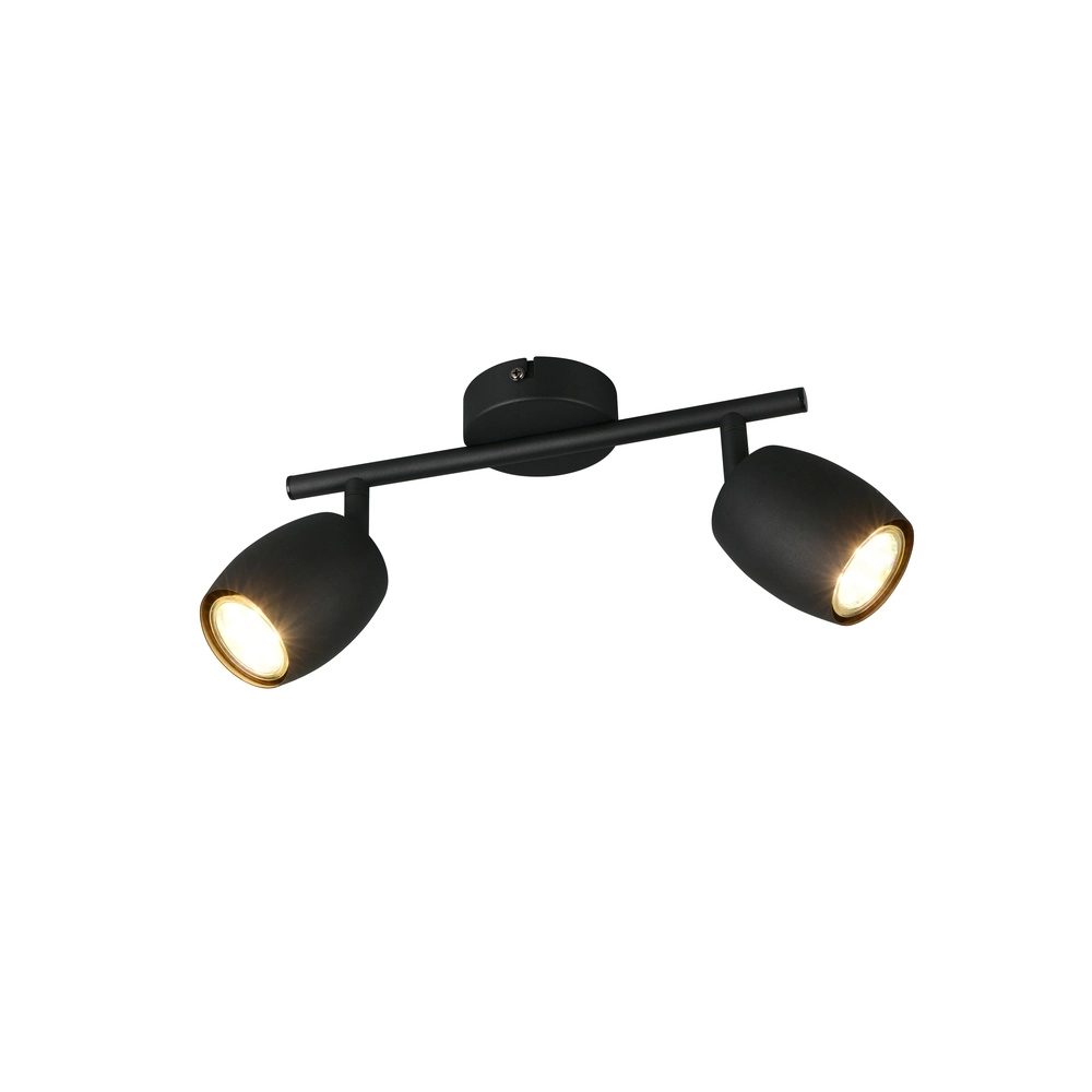 Plafondlamp Nancy 2-lichts zwart Plafondlamp Nancy 2-lichts zwart