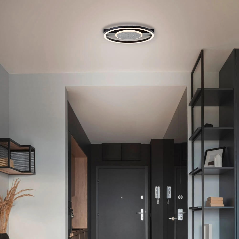 Ronde plafondlamp Reno design Ø 37cm Brilliant 4004353428364