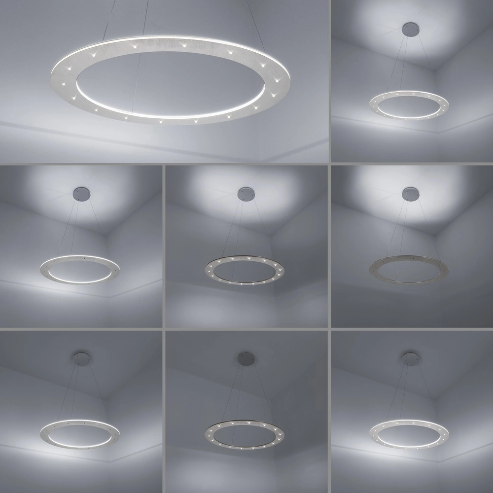 Led hanglamp Pure Cosmo geborsteld metaal - Ø 75cm Paul Neuhaus 4012248350751