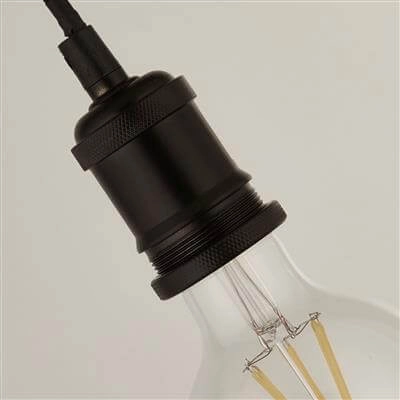 Landelijke pendel Suspi zwart Searchlight 5053423141565