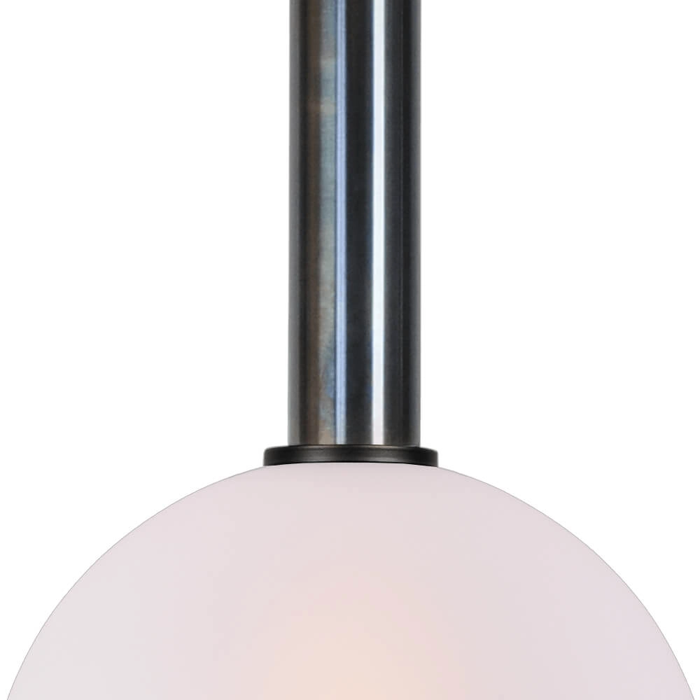Hanglamp Ø 25cm Bella 2 Dappled oil met mat wit glas Masterlight 8718121334257