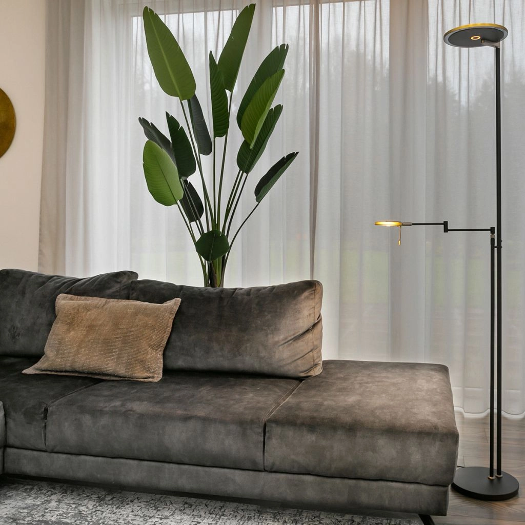 Moderne leeslamp Turound zwart Steinhauer 8712746132106