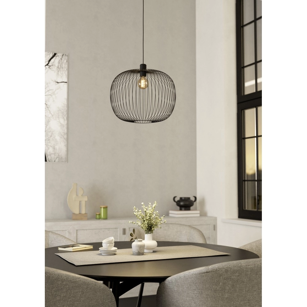 Draad hanglamp Lodods zwart Ø 45cm Eglo 9008606390267