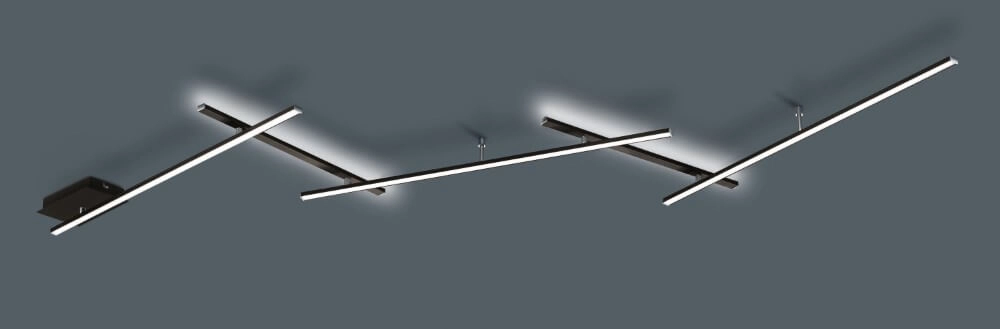 Plafondlamp Indira zwart Trio 4017807575118