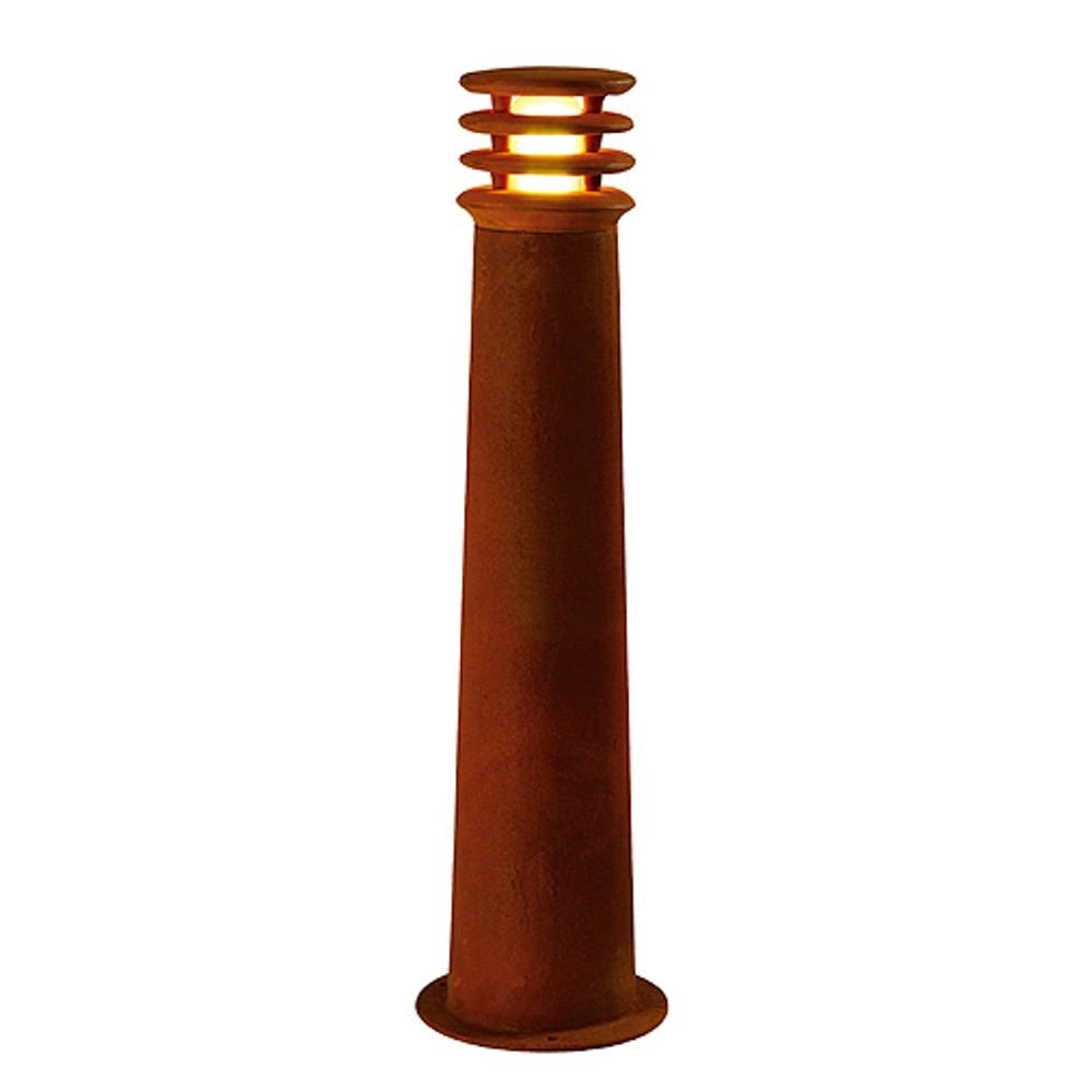 Unieke roestige buitenlamp Rusty 70 rond