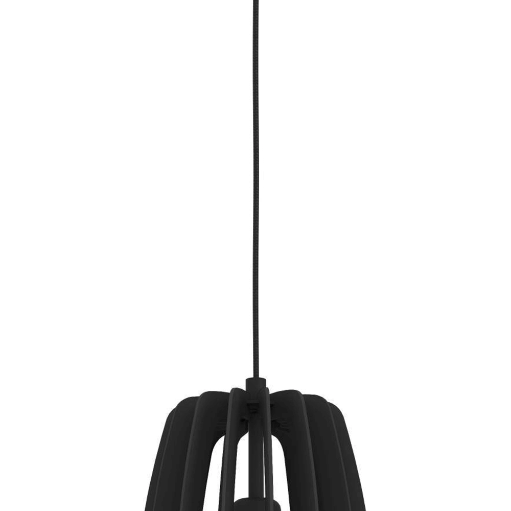 Zwarte hanglamp Bajazzara Ø 26cm Eglo 9008606244348