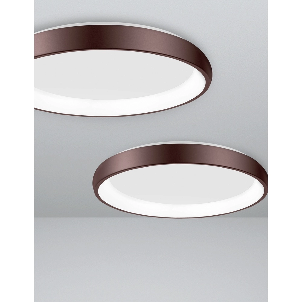 Plafondlamp Albi koffie bruin Ø 61cm Lyora 5212017414878