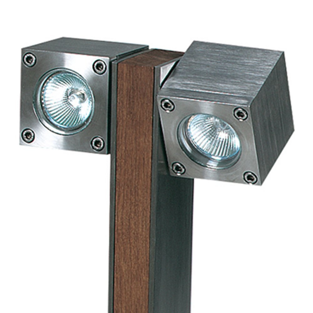 Tuinspot Q-Bic Teak 2 60cm hout-RVS Royal Botania