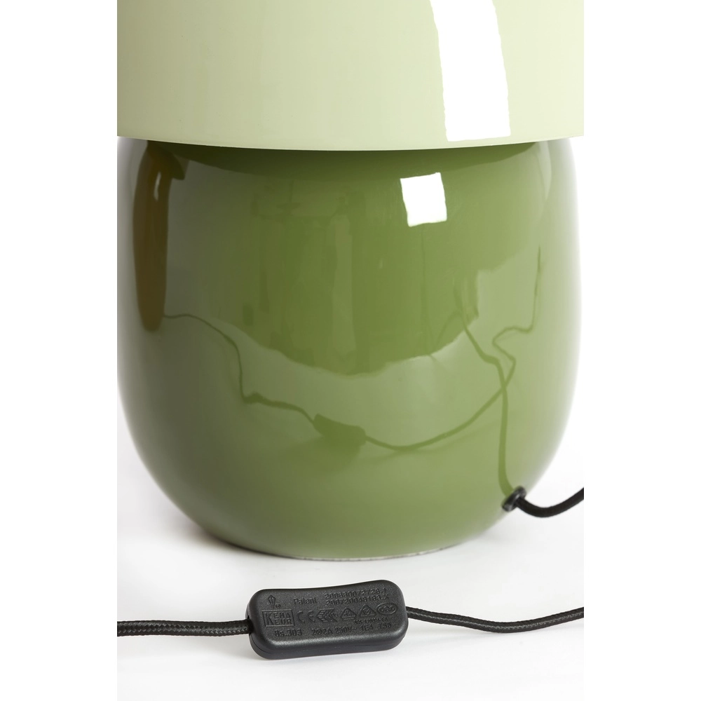 Slaapkamer tafellamp Mimosa glanzend groen Light & Living 8717807816292