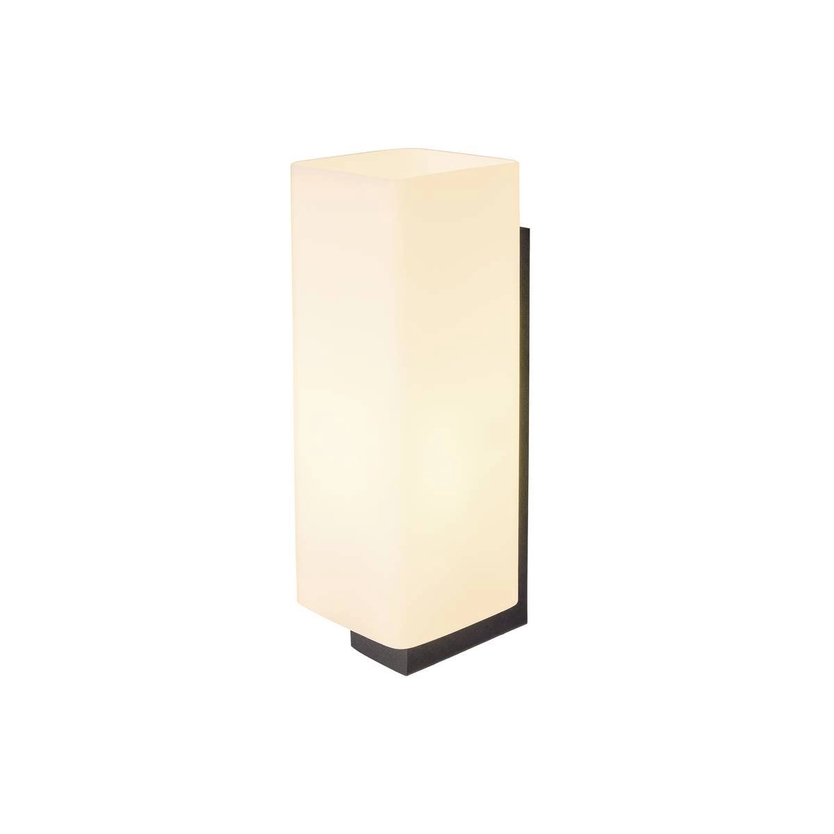 Wandlamp Quadrass 28cm zwart