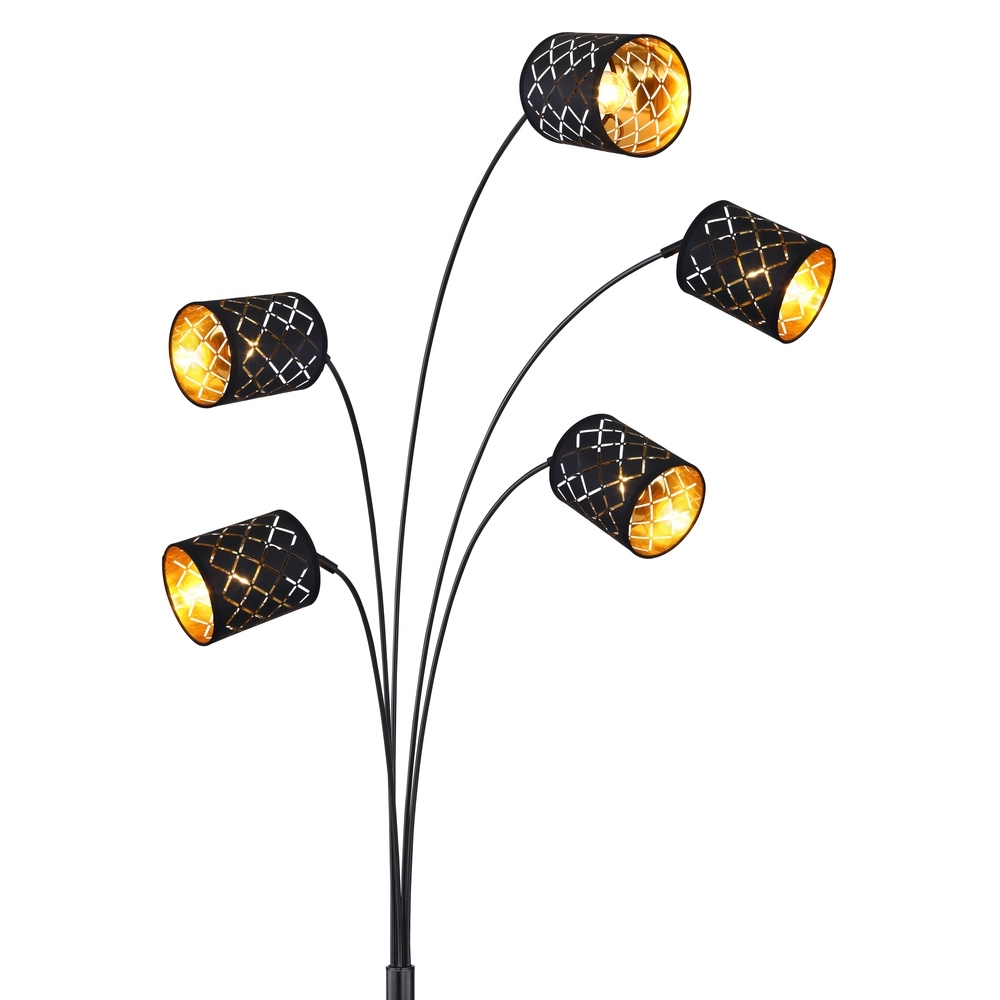 Vloerlamp Clarke zwart Globo 9007371415953