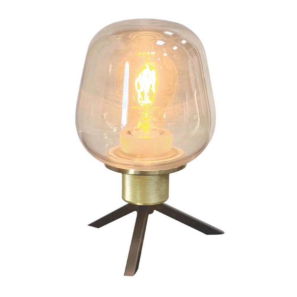 Tafellamp Reflexion Ø 14cm - met amber glas Steinhauer 8712746171020