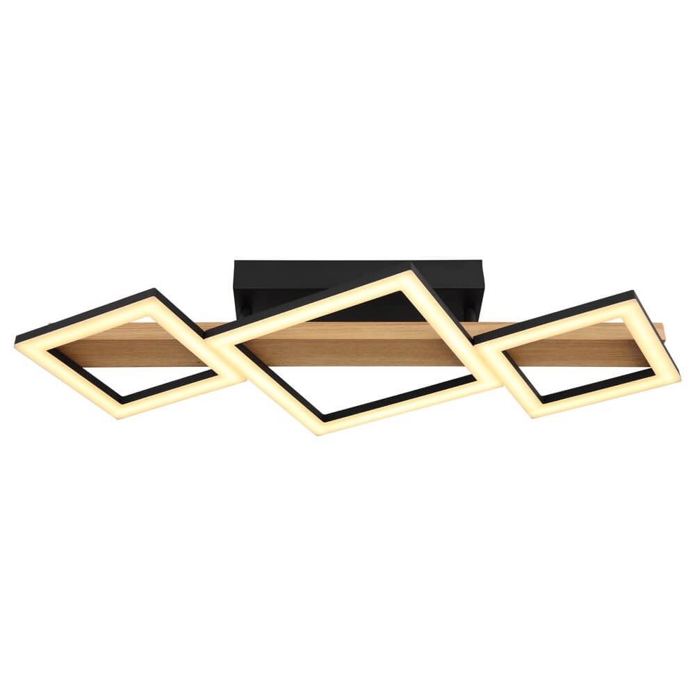 Moderne plafondlamp Dustin zwart 66cm Globo 9007371448104