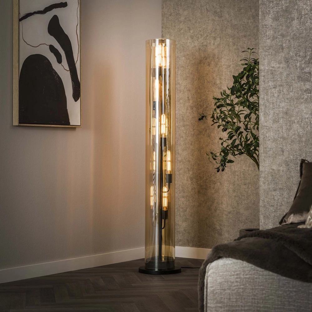 Glazen vloerlamp Tube 150cm