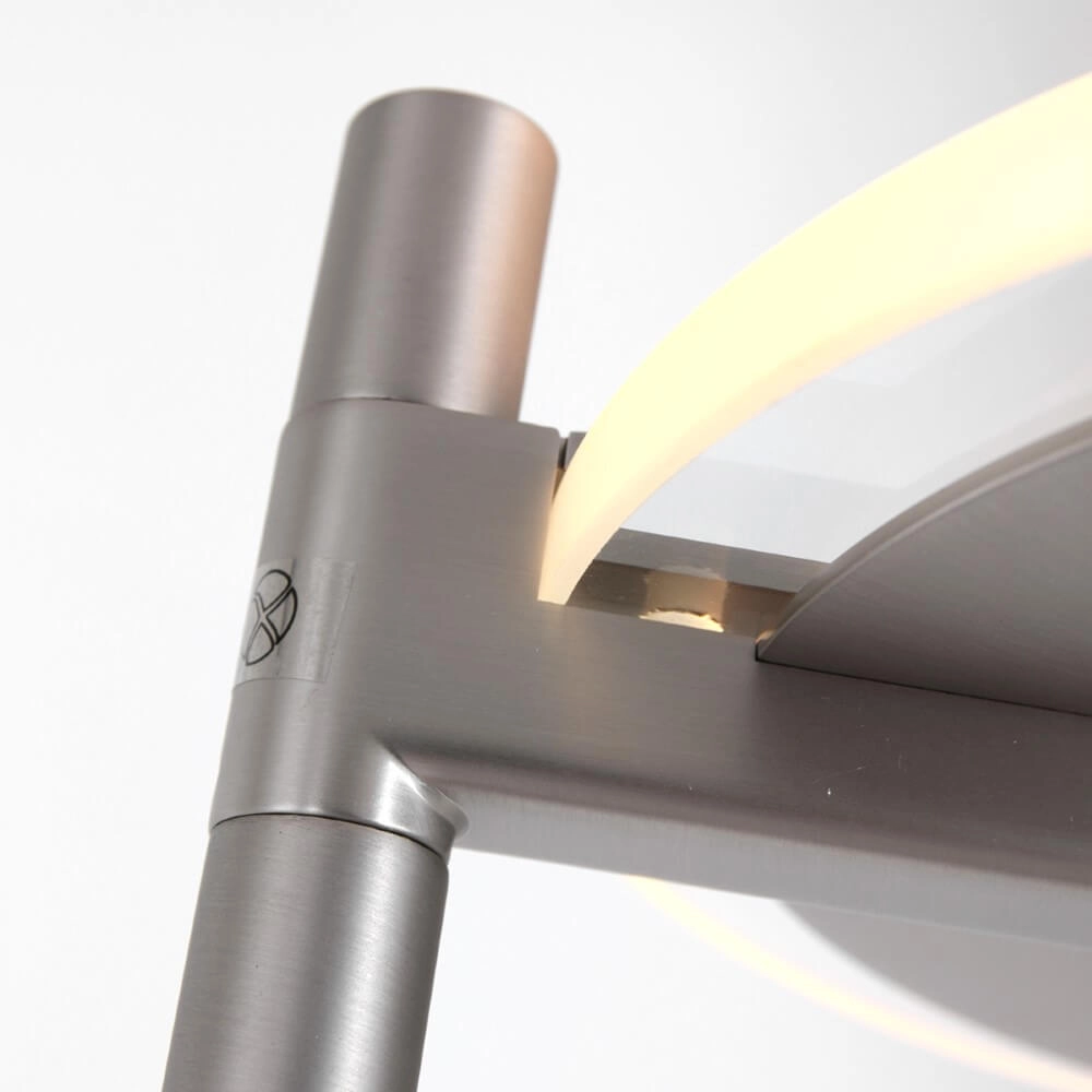 Led leeslamp 2-lichts Turound 40w - 2200-4000K - 187cm RVS helder glas Steinhauer 8712746134797