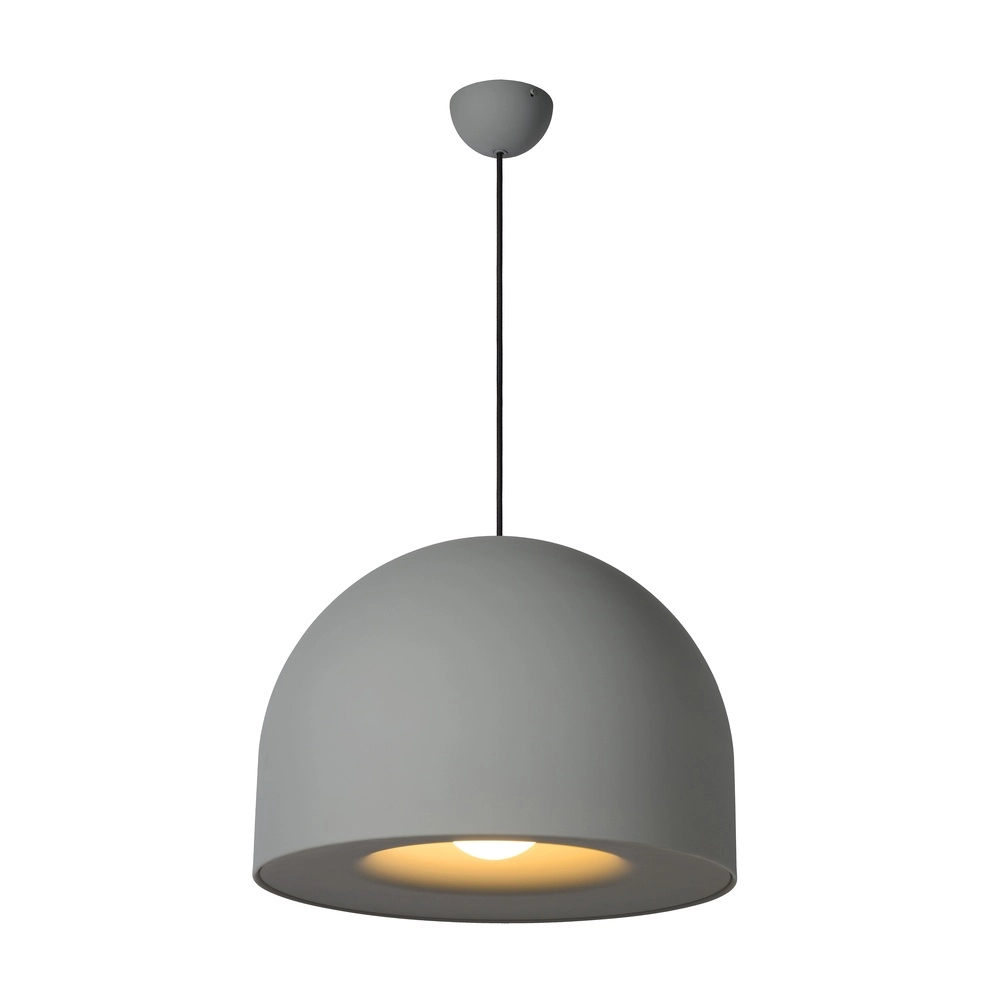 Moderne beton grijze hanglamp Akron Ø 50cm - 1x E27