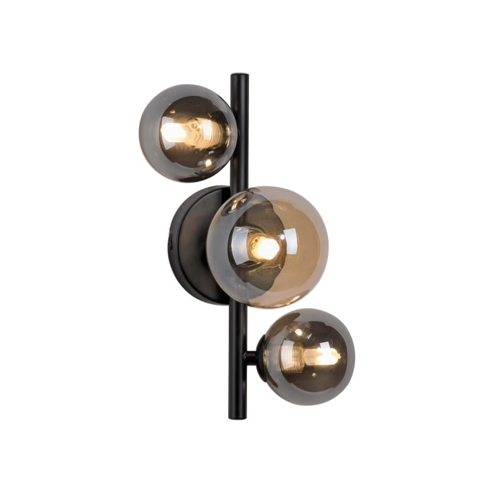 Zwarte wandlamp Popsicle 3-lichts