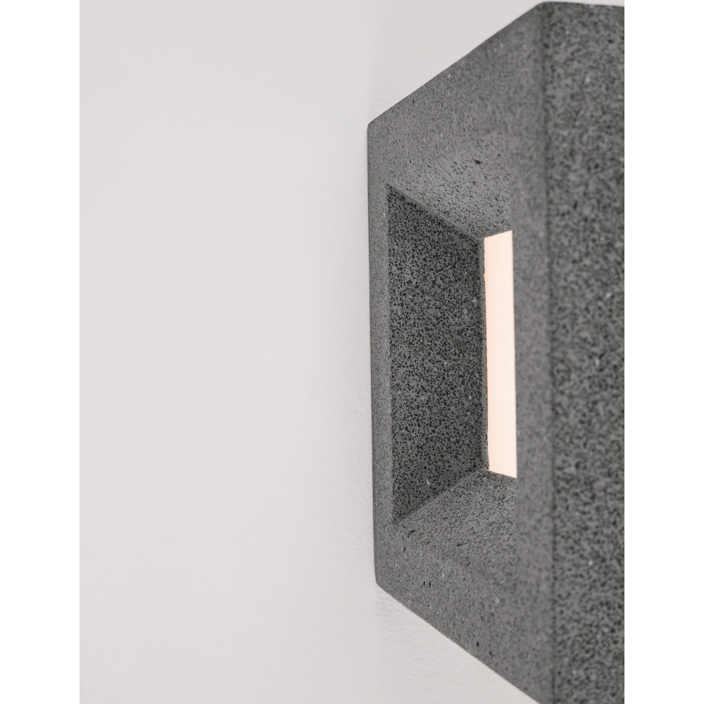 Vierkante wandlamp Castro zwart Lyora 5212017426925